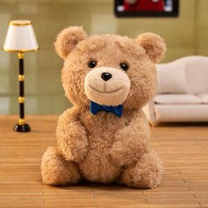 POP MART Ted2 Teddy Bear Action Plush Pendant - Bow Tie Bear